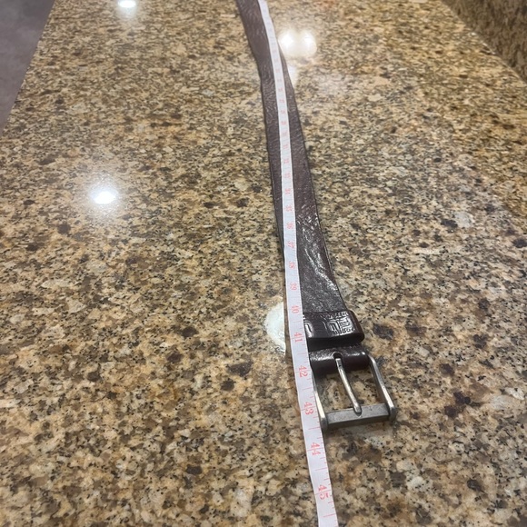 Vintage 90’s Men’s M Fossil Brown Leather Belt - Picture 3 of 10